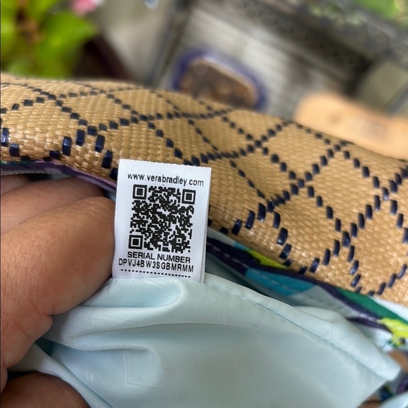 Vera Bradley Marian Floral Straw Bag NWT - Picture 8 of 10